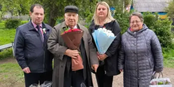 Поздравление с Днём Победы ветерана Великой Отечественной войны Королевича Степана Лаврентьевича